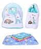 Babytoons Baby Bedding Set for New Born Sleeping Products (0-6 Months) Blue