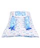Babytoons Baby Bedding Set New Born Gaddi with Pillows (0-6 Months) Blue