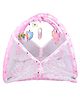 Babytoons Baby Bedding for New Born Play Gym Bed with Mosquito Net - Pink