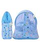 Babytoons New Born Baby Bedding Set Mosquito Net Bed & Sleeping Bag Combo for 0-6 Months Baby, Blue