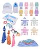 Babytoons New Born Baby Clothes & Bedding Combo Gift Pack (0-6 Months) Blue