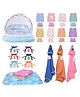 Babytoons New Born Baby Daily Needs Items Gift Combo (Multicolor, 0-6 Months) Blue
