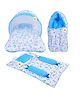 Babytoons Combo of Baby Bed with Net | Carry Bag | 4 Pcs Bedding Set(0-6 Months)