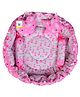 Babytoons Baby Bedding Set New Born Reversible Nest Bed with Pillows (0-6 Months) Pink