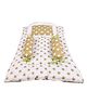Babytoons Bedding Set for New Born Baby Gadda with Pillow & Side Bolsters (0-6 Months) Green
