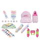 Babytoons New Born Baby Products All Clothes Set & Bedding Combo (0-6 Months) Pink