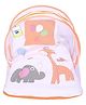 Babytoons Baby Bed New Born Mattress with Mosquito Net & Pillow (0-6 Months) Orange