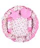 Babytoons Baby Nest for New Born Reversible Bed Sleeping Bedding Set (0-6 Months, Pink)