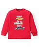 Bodycare Single Jersey Full Sleeves T-Shirt with Car Print - Red