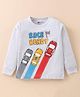 Bodycare Interlock Knit Full Sleeves T-Shirt with Car & Text Print - White