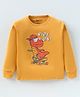 Bodycare Interlock Knit Full Sleeves T-Shirt with Dino Print  - Mustard