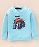 Bodycare Terry Knit Full Sleeves T-Shirt with Car Print - Light Blue
