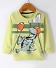Bodycare Terry Knit Full Sleeves T-Shirt with Dino Print - Lime