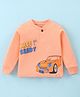 Bodycare Interlock Knit Full Sleeves T-Shirt With Car Print - Peach