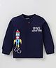 Bodycare Interlock Knit Full Sleeves Rocket Printed T-Shirt - Navy Blue