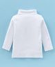 Bodycare Cotton Knit Full Sleeves Turtle Neck Solid Colour T-Shirt - White