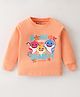 Bodycare Interlock Knit Full Sleeves T-Shirt with Sharks Print - Dark Peach