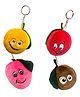 BitFeex KeyChain Fruit Soft Plush Toys Best Return Gift- Pack of 1 pcs, Design may vary