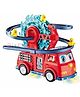 Bit Feex Kids Fire Rail Car Duck with Swivel Slide Toy with Music 4 D Led Lights Electric Car for Kids - Color May Vary
