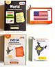 Learning Dino World Country Flags and India State and Capital Flashcards Combo for Kids...