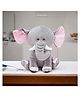 VoiDrop Baby Appu Elephant Super Cute Plushie Soft toy for kids | Plush Soft Toys for Baby Boys and Girls Kids Grey and Pink - Height 35 cm