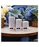VoiDrop Pure Wax Cinnamon Fragranced (Cinnamon) Pillar Candles, Set of 3 Scented Pillar Candles Color May Vary