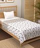 Story@Home White Floral 1 Dohar Super Soft Single