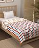 Story@Home Cotton 100% Cotton Reversible Dohar Single Bed AC Summer/Blanket/Quilt Single (Beige and Whiteish, 86