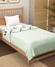 Story@Home Cotton 100% Cotton Reversible Dohar Single Bed AC Summer/Blanket/Quilt Single (Green and Whiteish, 86