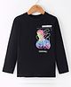 Under Fourteen Only Full Sleeves Press Start Text Printed Tee - Black