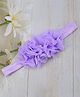Little Miss Cuttie Triple Flower Detailed Headband - Lavender