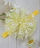 Little Miss Cuttie  Floral Designed Headband - Yellow