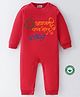 BLUSHES Ganesh Chaturthi Theme 100% Cotton Full Sleeves  Ganesh Chaturthi Printed Romper - Red