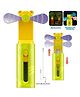 NEGOCIO 3 IN 1 Portable USB Rechargeable Small Pocket Fan With 3 Speeds Luminous Handheld Mini FanPACK OF 1 - COLOR MAY VARY