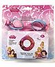 NEGOCIO Princess Swim Ring and Goggles Set Combo Pack for Girls, Kids ages 3 years and above - PACK OF 1 - COLOR MAY VARY