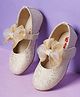 Minesole Bow Embellished  Ballerinas - Gold