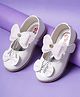 Minesole Bow Embellished  Ballerinas -  White