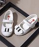 Minesole Bow Embellished  Ballerinas -  White