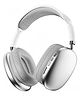 Happy Hues Bluetooth 5.1 Wireless Over-Ear Lightweight Stereo Headphones- TF Compatible with Active Noise-Cancellation, Foldable Padded Cushions- White