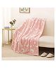 Happy Hues Glow in The Dark Blanket for Toddlers, Kids & Teens- 80 x 70 inch/ 200cm x 180cm -Lightweight Soft & Cozy Throw Blankets- Pink Stars