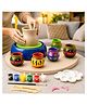 VGRASSP Complete Artistic Pottery Wheel Kit Toy Set With Adjustable Speed For Kids - Create Unique Clay Designs With Rotating Wheel Base, Crafting Tools, Brush, Paint Palette And Pottery Clay - Color May Vary