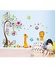 Oren Empower Wall Sticker Animal & Tree Print - Multicolor
