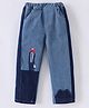 Kookie Kids Denim Full Length Jeans with Animal Applique - Blue