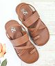 The Madras Trunk Solid Sandals - Tan