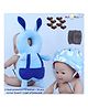 NeonateCare Baby Helmet(blue smiley helmet) Baby Head Protection Cushion Backpack(blue rabbit head protector)With Knee pad(multicolor) and 10 pcs corner guards (pack of 4 utility items)