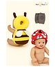 NeonateCare Baby Helmet(Red Smiley) Baby Head Protection Cushion Backpack(Yellow Head protector) With Knee pad(multicolor) pack of 3 utility items