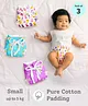 SuperBottoms First Love Premium DryFeel Langot for 0-9M Babies | 100% Cotton Padding | Bummy World | Pack of 3 | 0-5kg | Size S