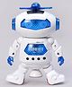 Kids Fun Toys Battery Operated Light Sound & Musical Robot with Songs - White