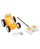 Kids Fun Toys Remote Control Stunt Car with  Rechargeable Battery and Charging Cable - Yellow  Remote  Color May Vary