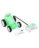 Kids Fun Toys Remote Control Stunt Car with  Rechargeable Battery and Charging Cable - Green  Remote  Color May Vary
